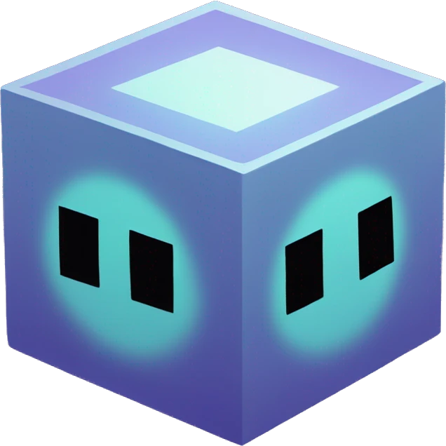 Geometry Dash cube  emoji