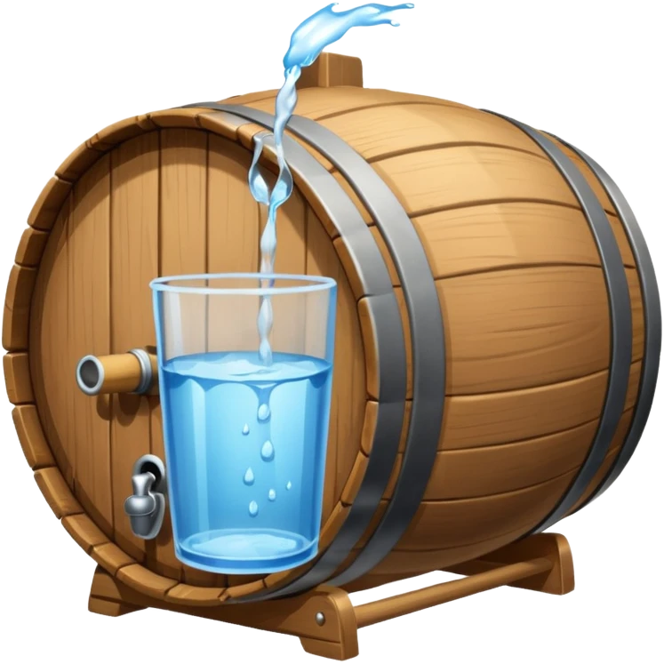 water in barrel before jesus turned it to wine emoji