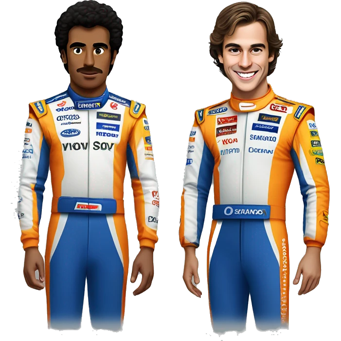 Carlos sainz and lando Norris emoji