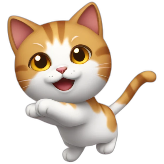 throwing kitty emoji