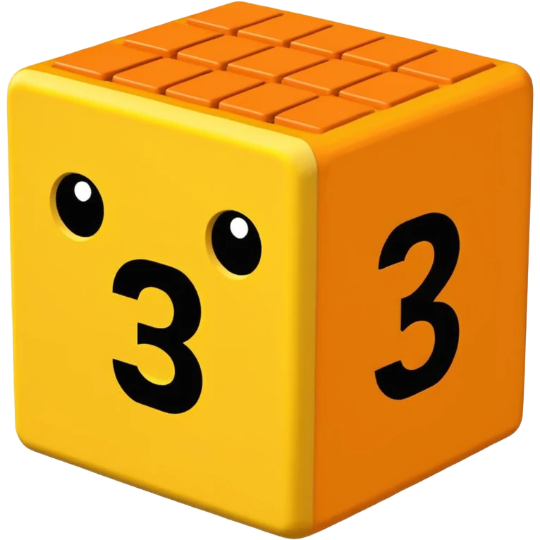 Numberblock 32 is a character made out of 32 blocks in a rectangle and 30 are yellow 2 are orange emoji