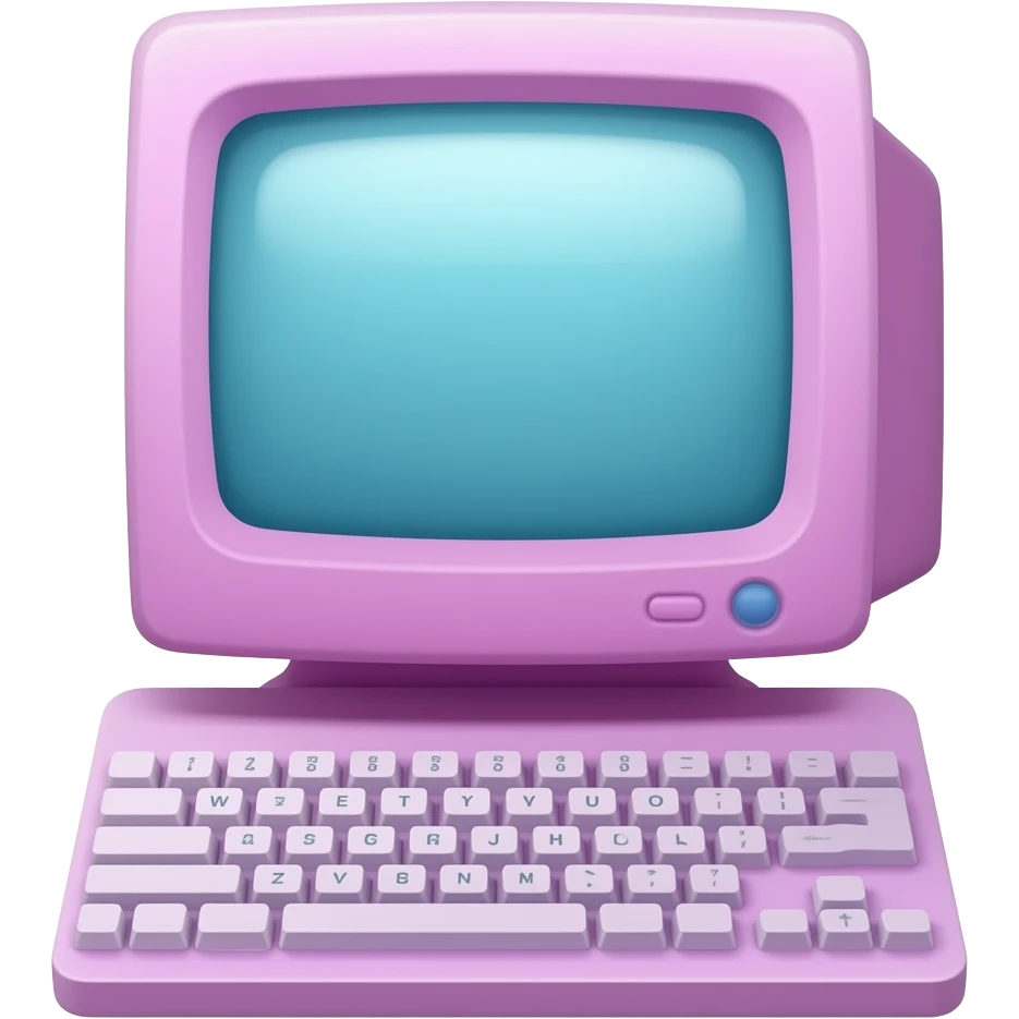 hi, i want a pink computer, please emoji