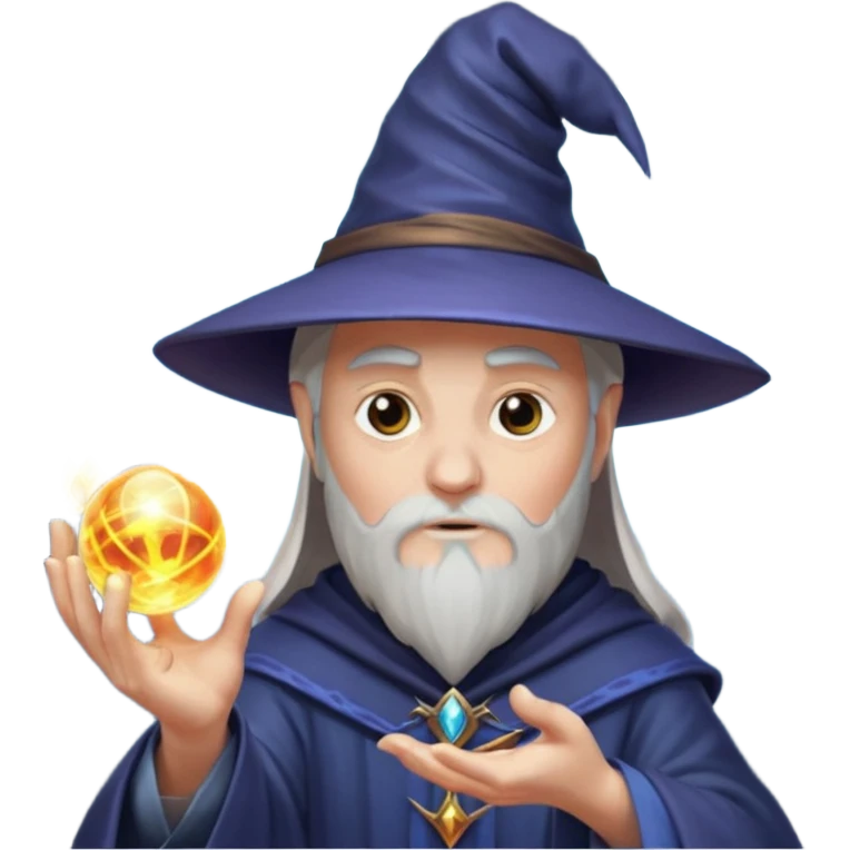 a wizard working hard emoji