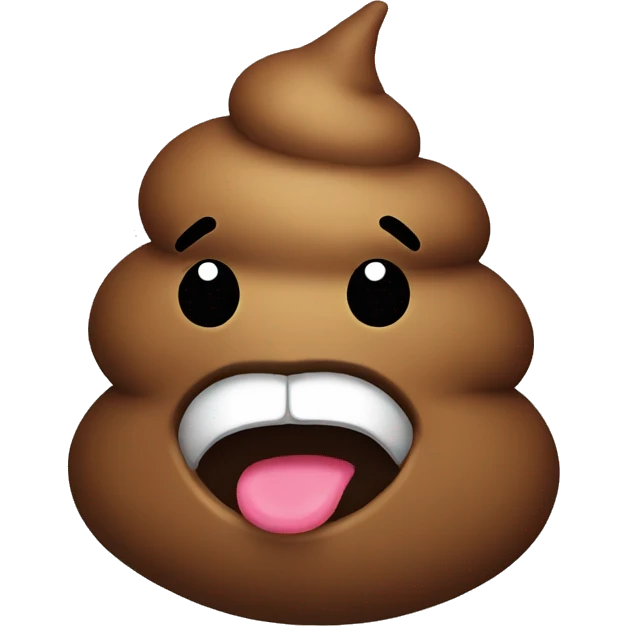 Poop happy emoji