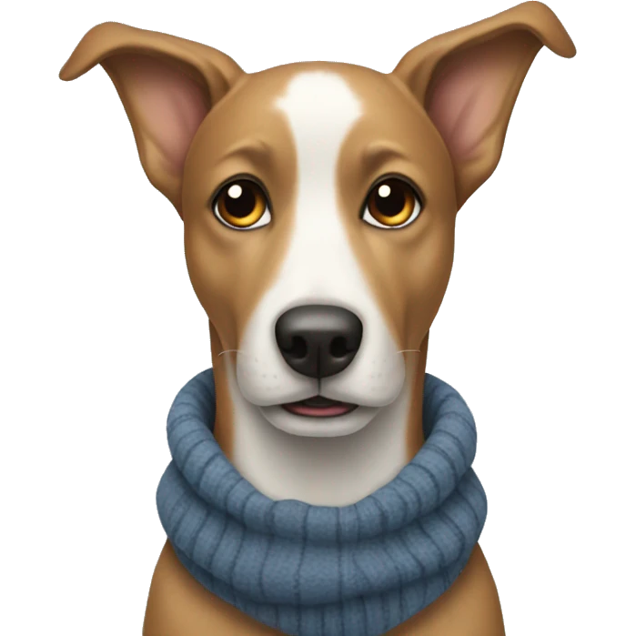 Dog in winter emoji