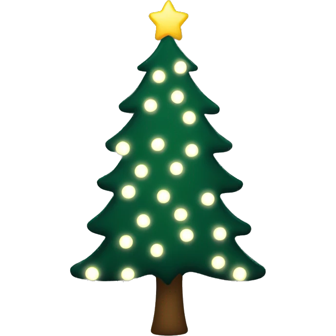 christmas tree white lights emoji