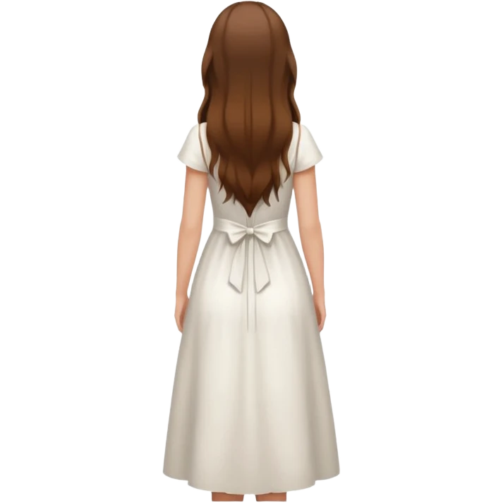 девушка стоит спиной  emoji