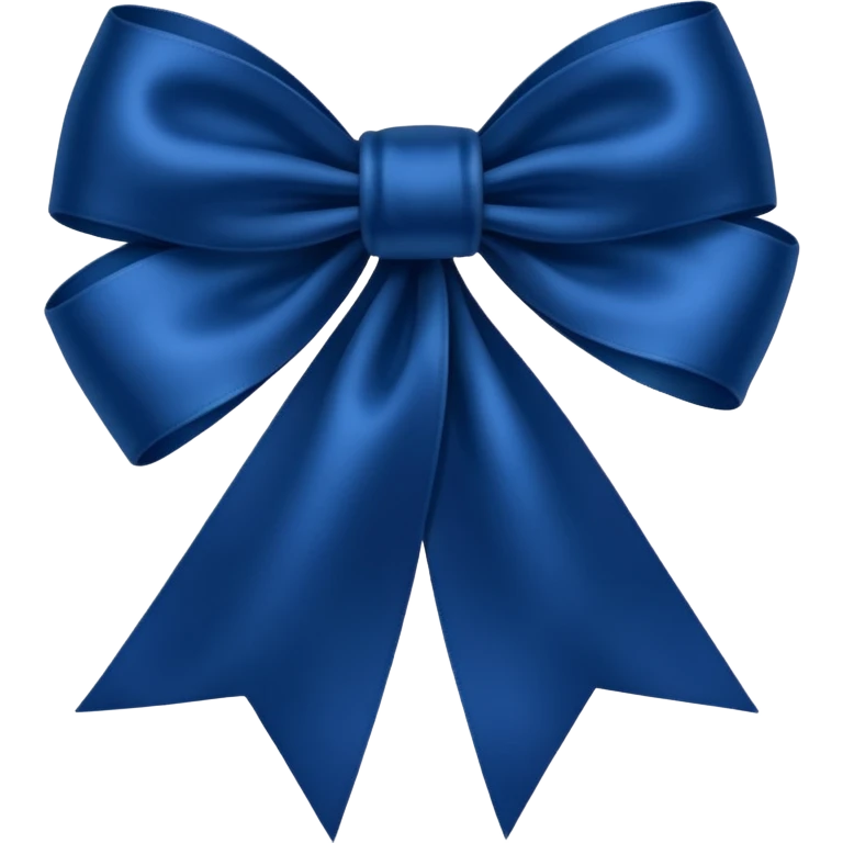 Laço azul escuro emoji