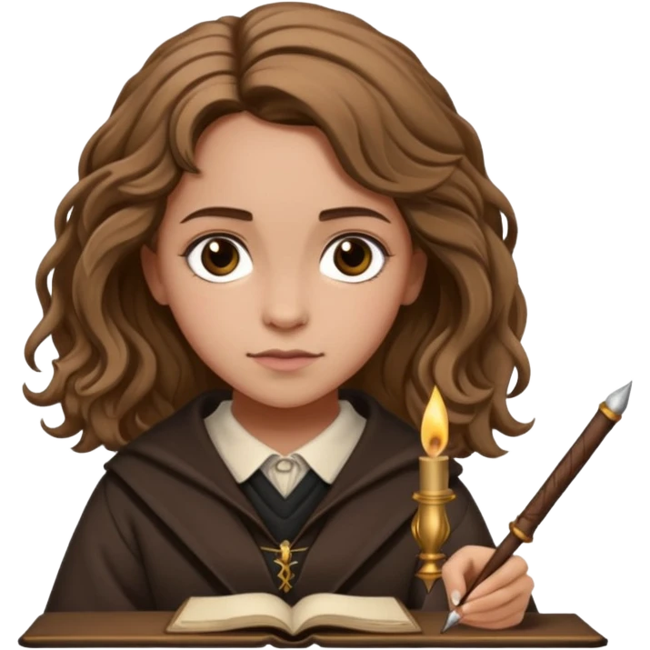 Hermione Granger writing emoji