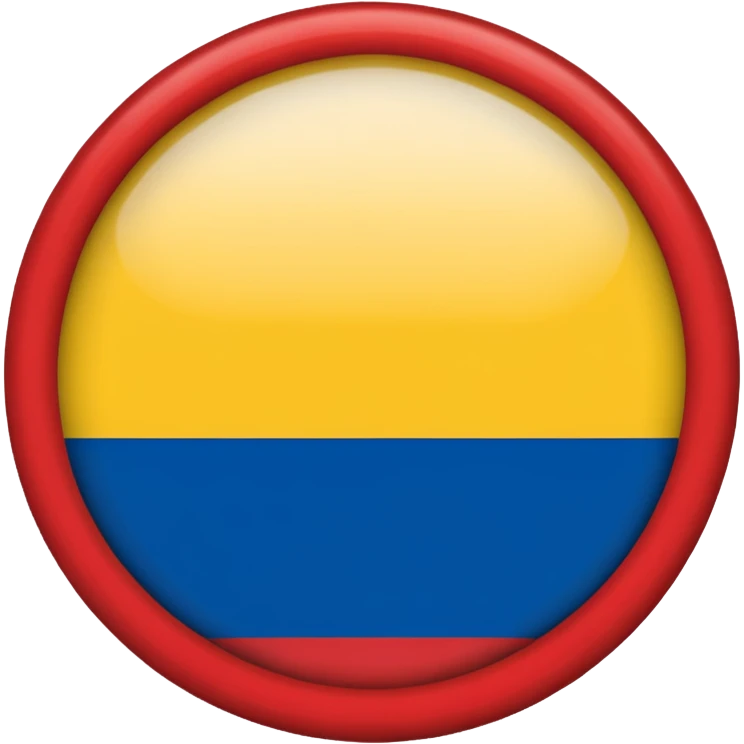 Bandera de colombia circular emoji