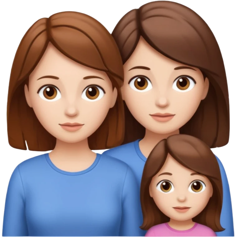 mom with twin girls emoji