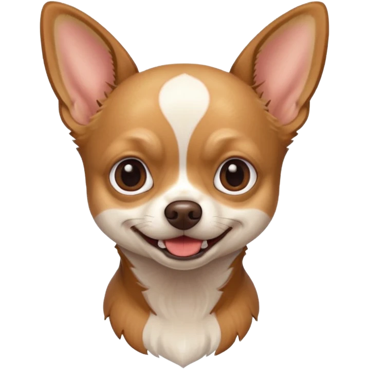 Chihuahua with snaggletooth emoji