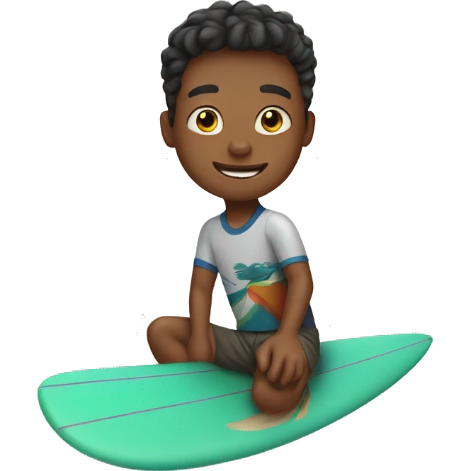 boy on surfboard  emoji