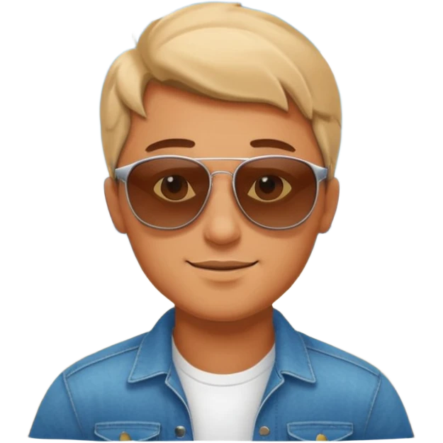 Guy relaxing flying seeing sky emoji