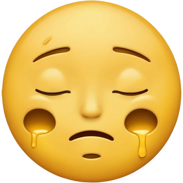 Overstimmed / Sensory Overload, yellow round emoji emoji