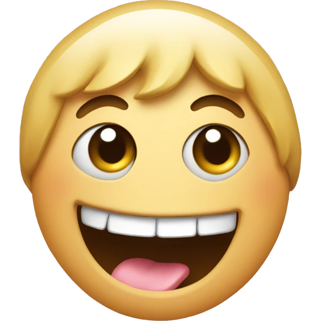face emoji with tongue out, with 2 fingers by tongue  emoji