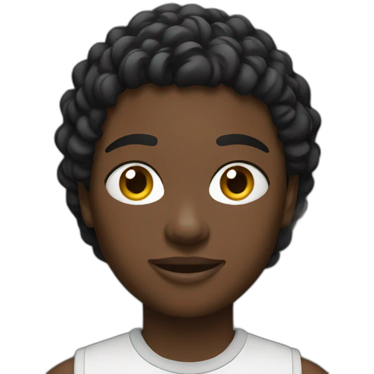 Black young with Nike tech emoji