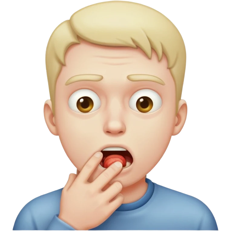 Guy choking himself emoji