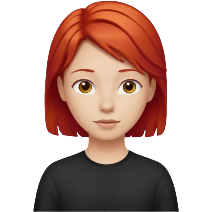 Make one wi/ red hair emoji
