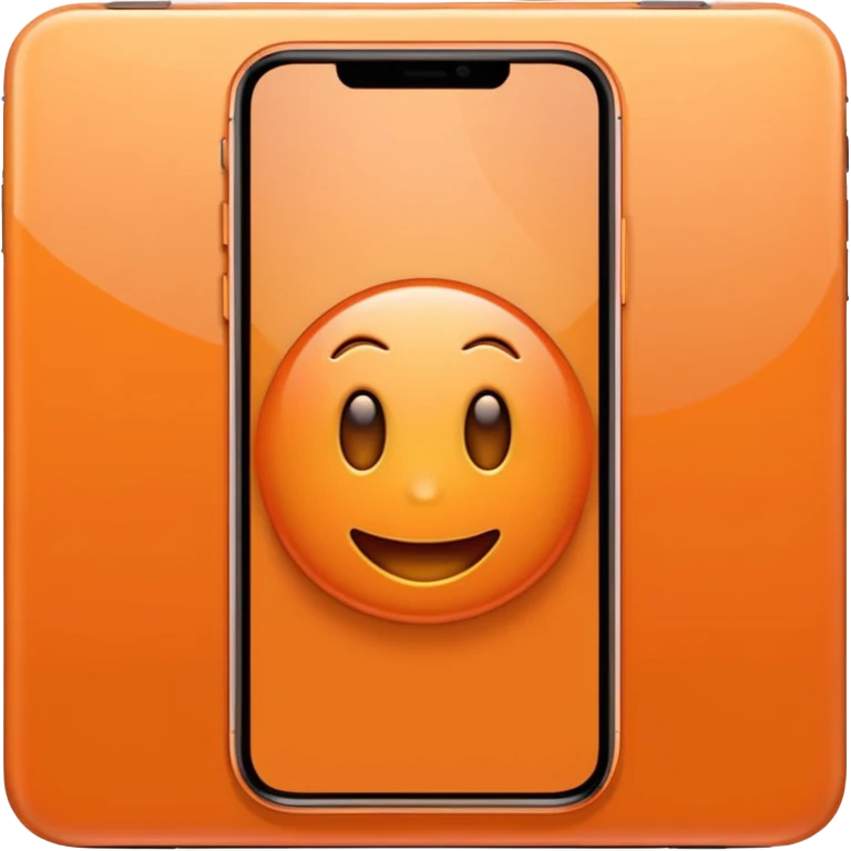 Iphone 17 pro max orange color emoji