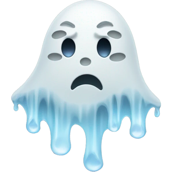 Ghost crying  emoji