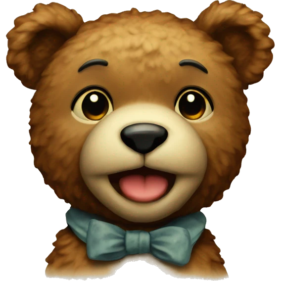Vintage teddy emoji