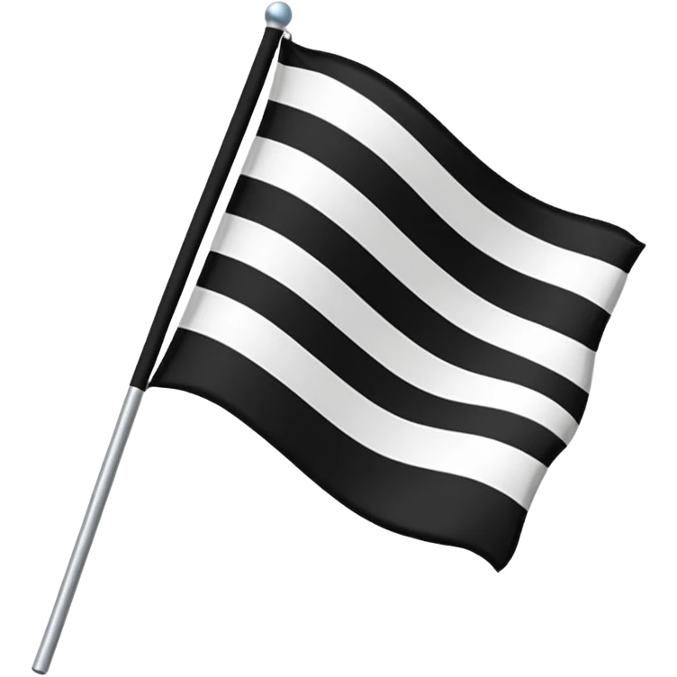Un drapeau comme la France mais les couleurs sont noires blancs noirs emoji