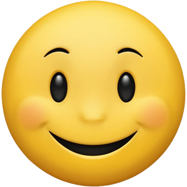 Smiley face (yellow circle) with a bump black on chin that’s cool! emoji