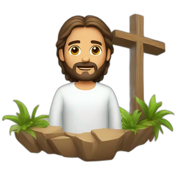 Jesús en la cruz  emoji