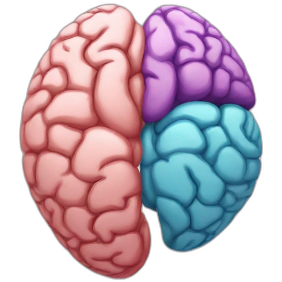 half brain half heart emoji
