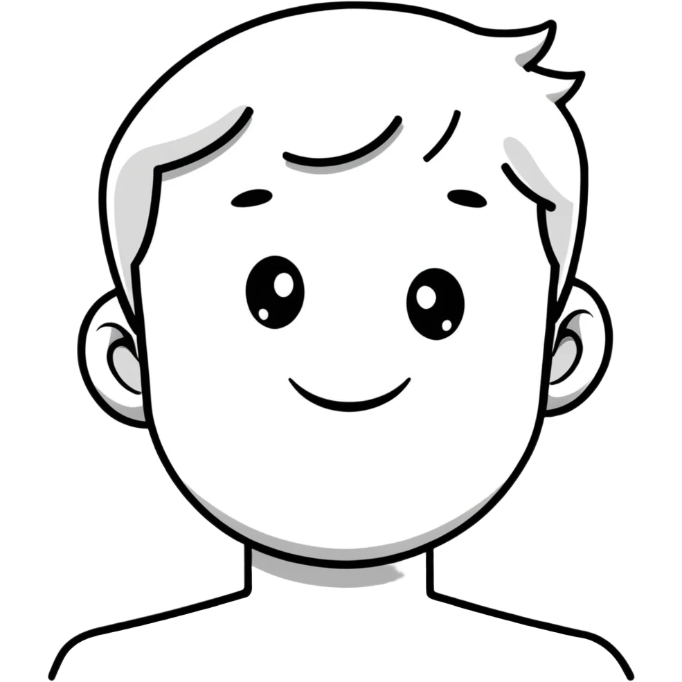 happy cartoon avatar of a person emoji