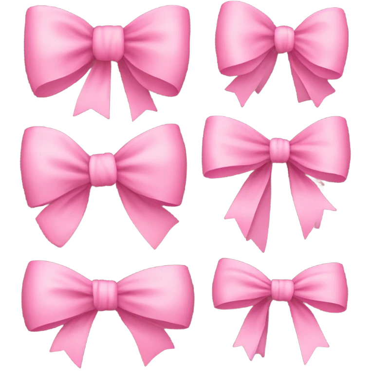 Pink bows emoji