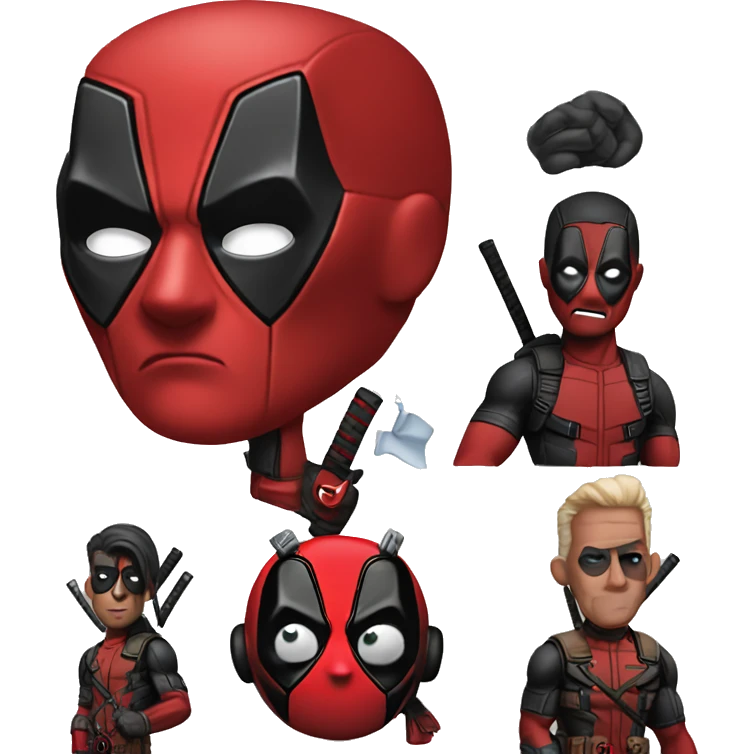 Emojis de deadpool  emoji