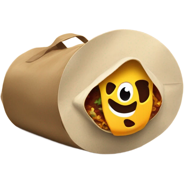 Evil Taco Bell bag emoji