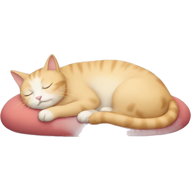 Cat sleeping emoji