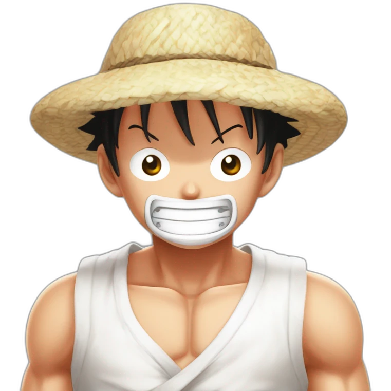 luffy Gear 5 cheveux blancs emoji