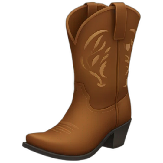 Cowboy boots emoji
