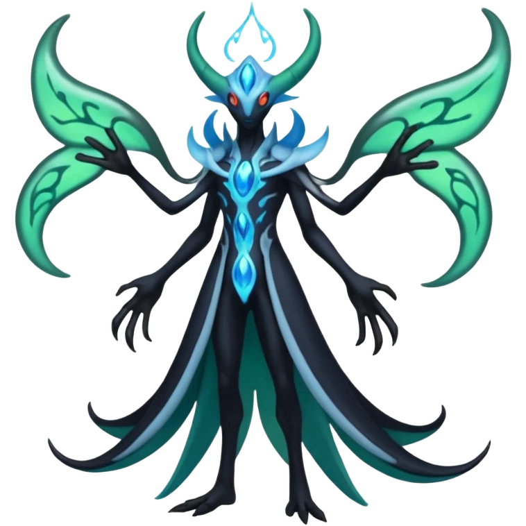 Darkrai-Cresselia-Zygarde-Fakémon-fusion, full body emoji