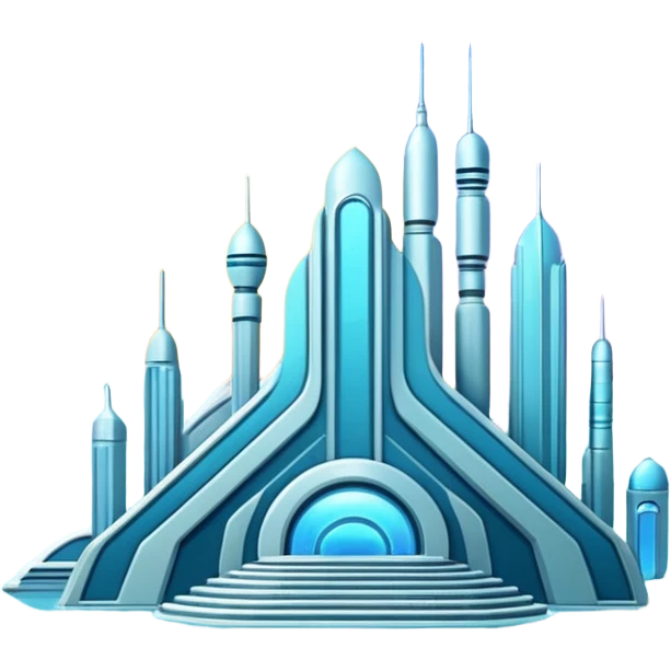 Utopian Futuristic Aesthetic Scenery Deco emoji