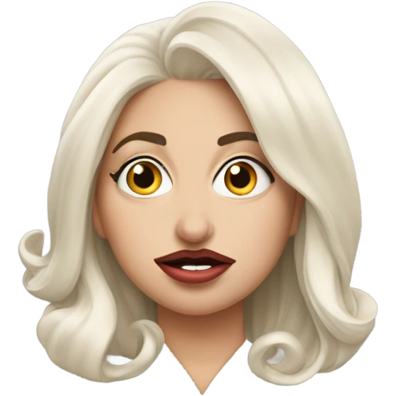 Lady Gaga saying “fahier” emoji