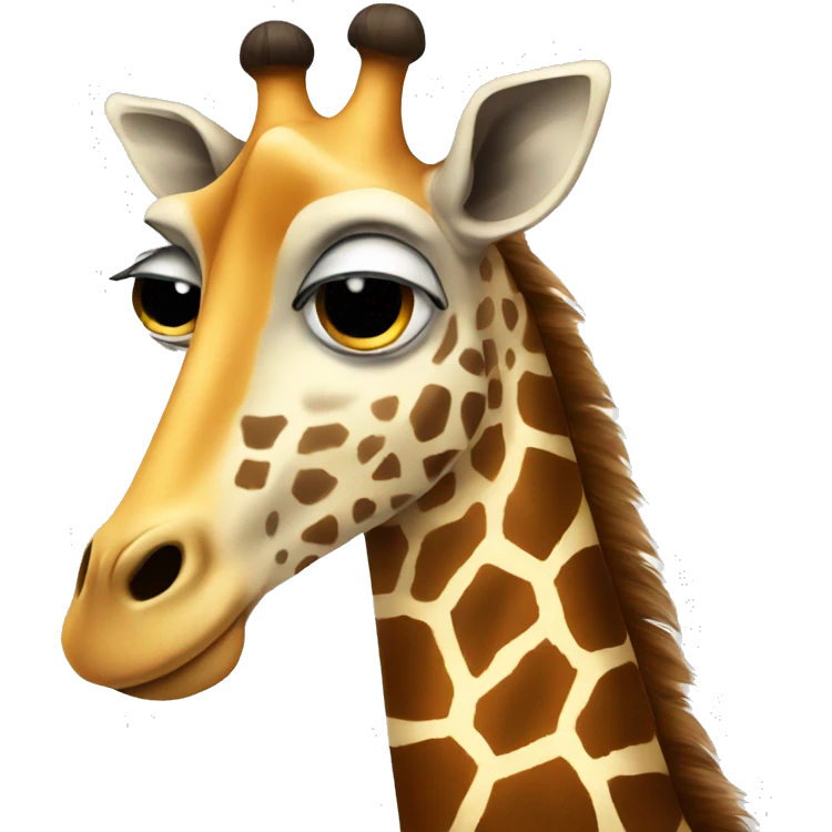 sad giraffe emoji