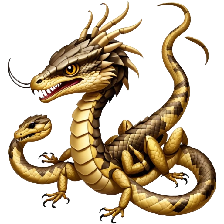Hawk rattle snake scorpion chimera emoji
