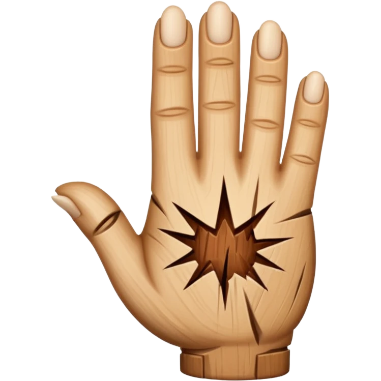 a splinter in finger, only splinter emoji