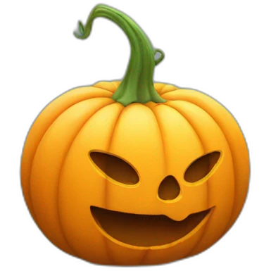 Pumpkin Blowing a Kiss emoji