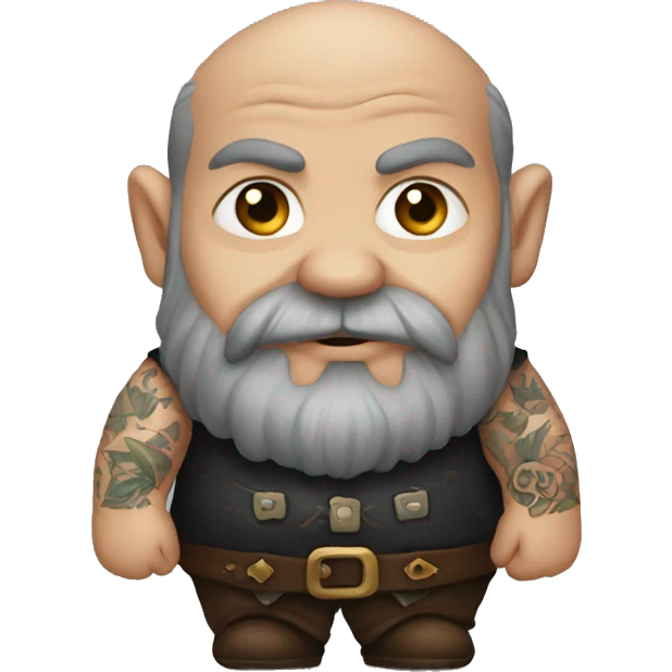 dwarf with tattoo emoji
