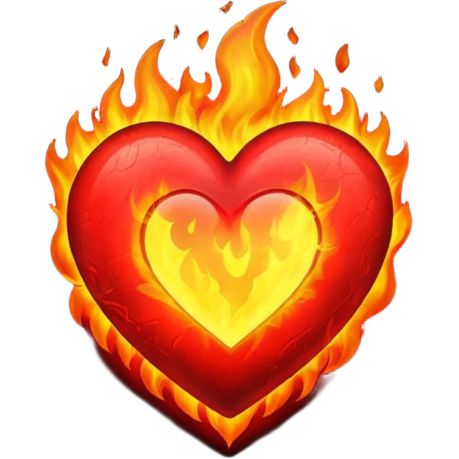 Fiery Heart emoji