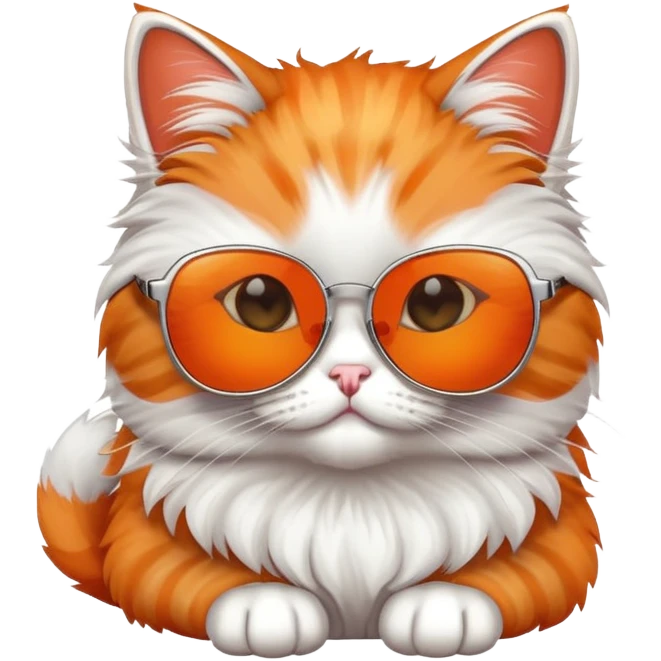 Cat wearing sunglasses emoji