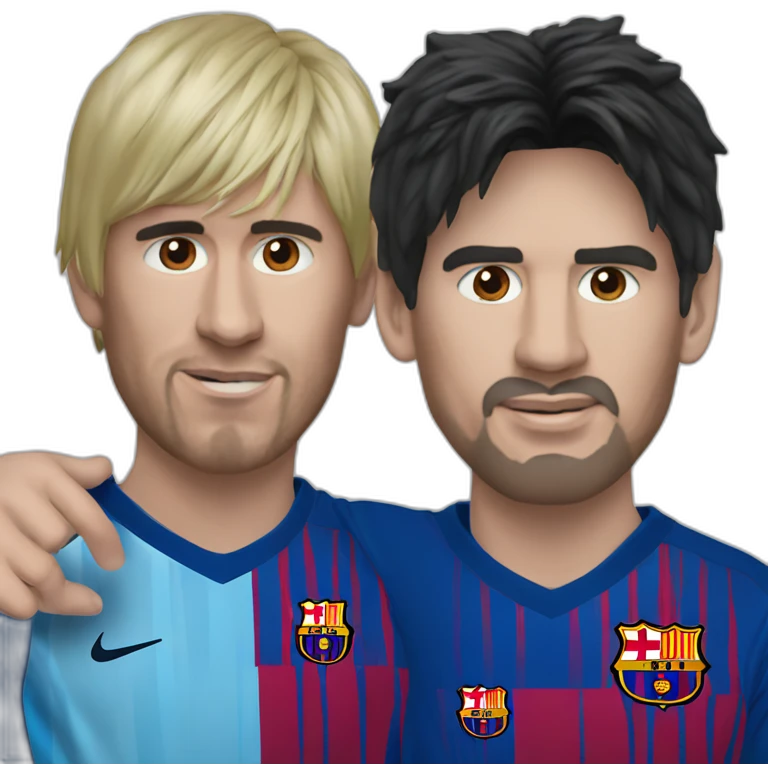 Messi and maradona togheter emoji