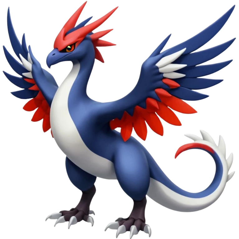 Yveltal-Lugia-Silvally-Fakémon-hybrid-creature (full body)  emoji