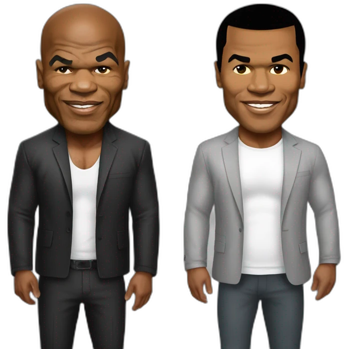 Mike tyson avec muhammed ali emoji